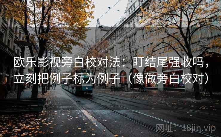 欧乐影视旁白校对法：盯结尾强收吗，立刻把例子标为例子（像做旁白校对）